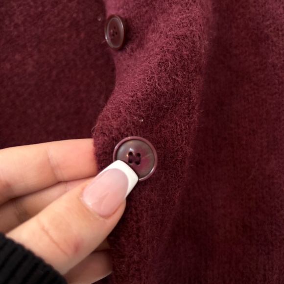 Burgundy Urban Outfitters Cardigan - Picture 4 of 7